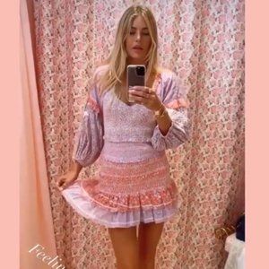 Loveshackfancy Ensley Mini Dress pink